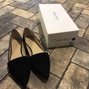 Calvin Klein pointy flats